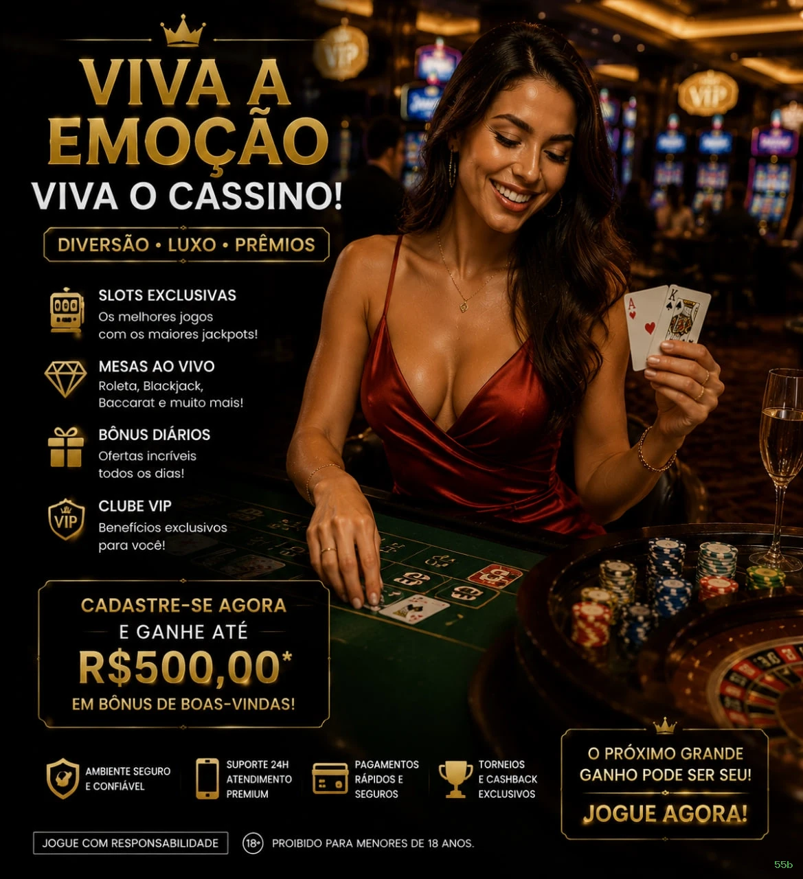 Interface do cassino ao vivo
